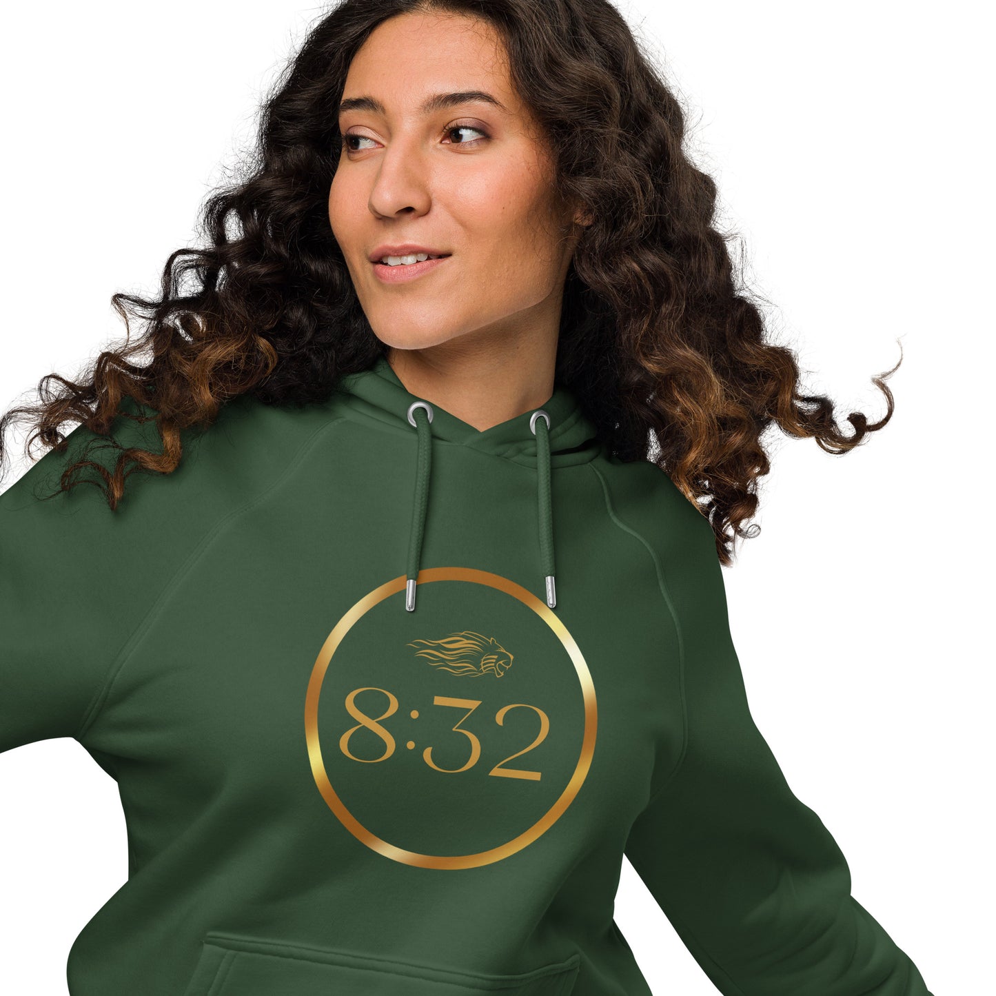 8:32 Unisex eco raglan hoodie