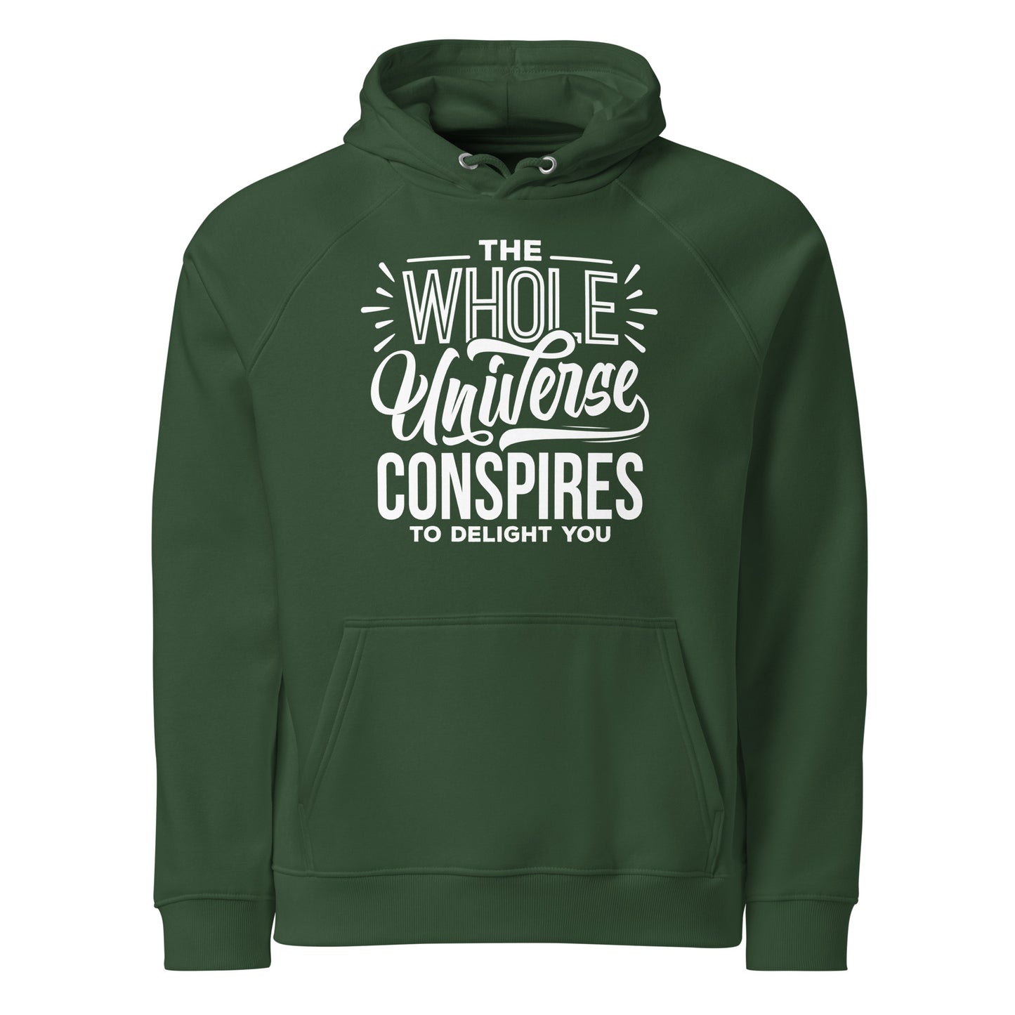 The Universe Unisex eco raglan hoodie