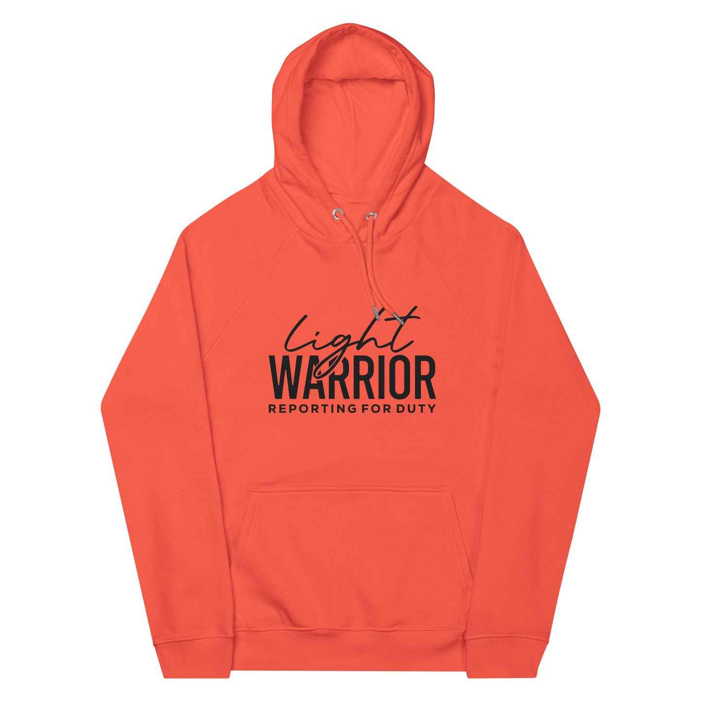 Light Warrior Unisex eco raglan hoodie