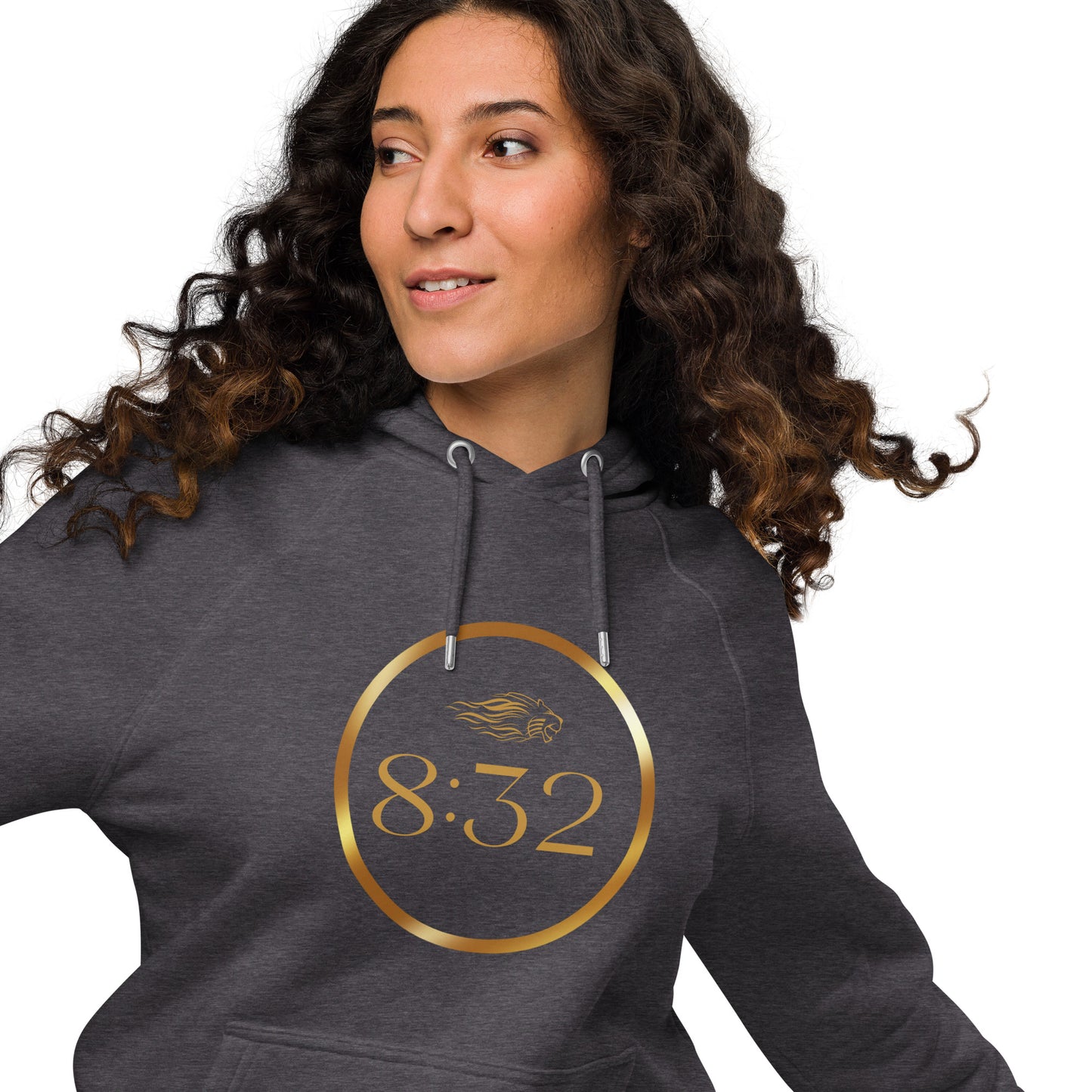 8:32 Unisex eco raglan hoodie