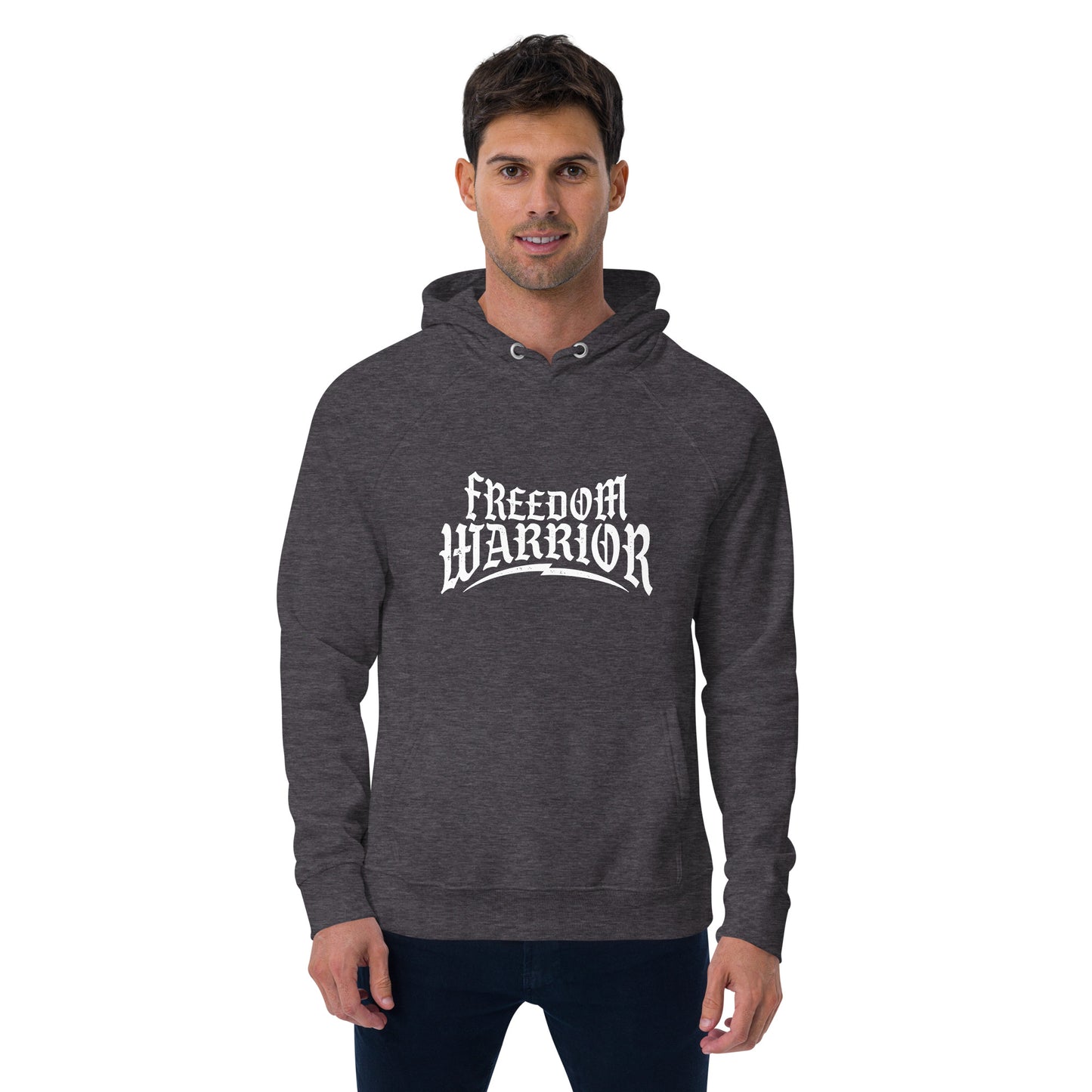 Freedom Warrior Unisex eco raglan hoodie