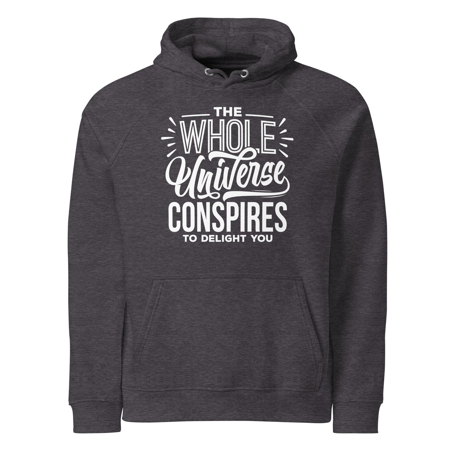 The Universe Unisex eco raglan hoodie