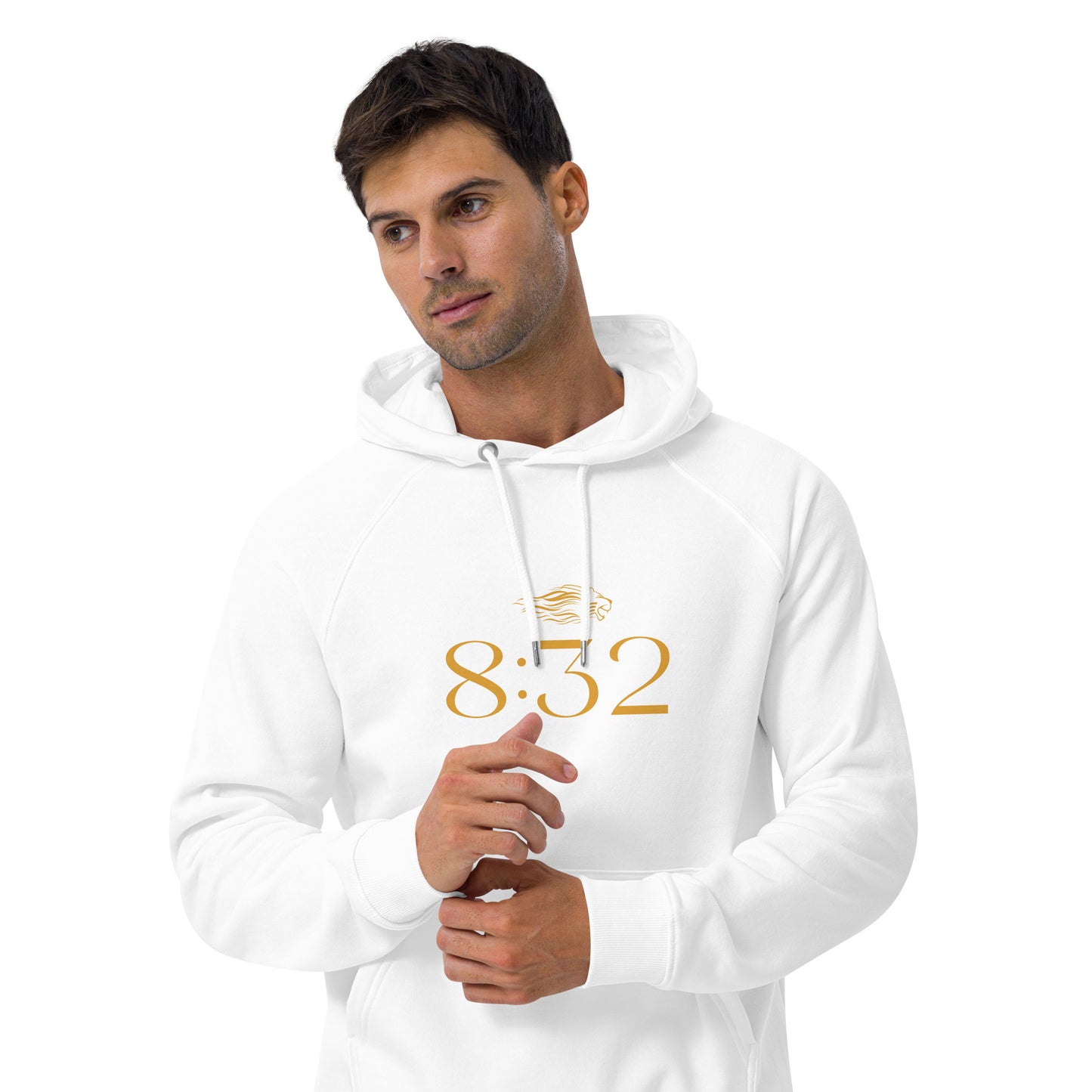 8:32 Unisex eco raglan hoodie