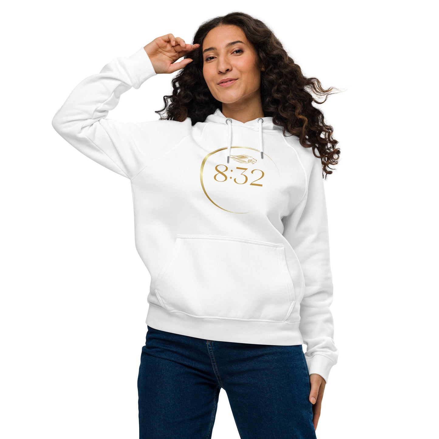 8:32 Unisex eco raglan hoodie