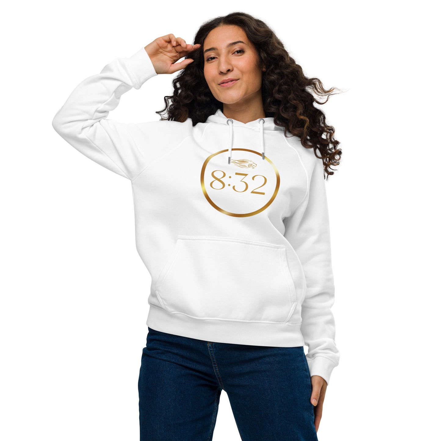 8:32 Unisex eco raglan hoodie