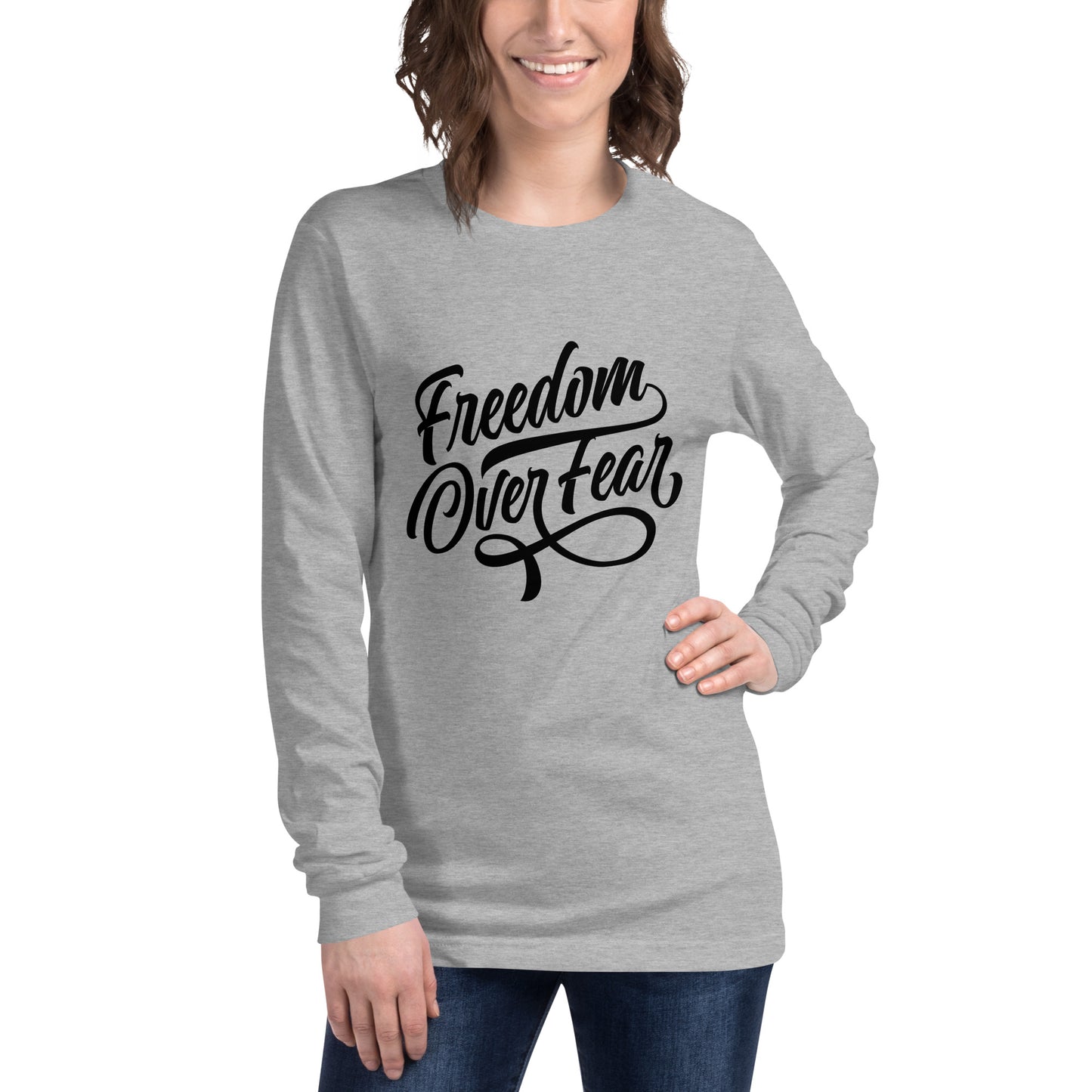 Freedom Over Fear Unisex Long Sleeve Tee