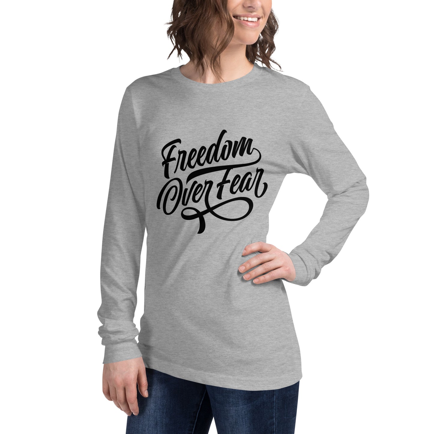 Freedom Over Fear Unisex Long Sleeve Tee