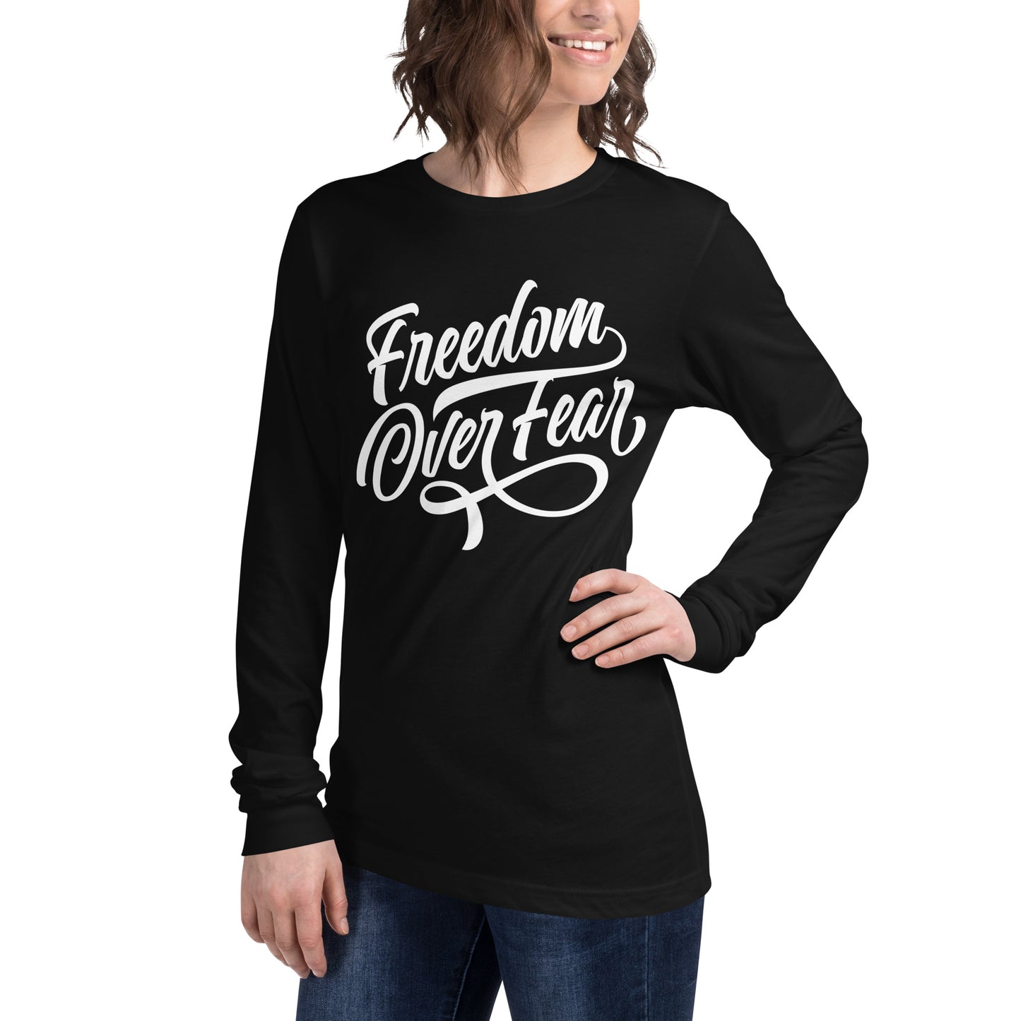 Freedom Over Fear Unisex Long Sleeve Tee