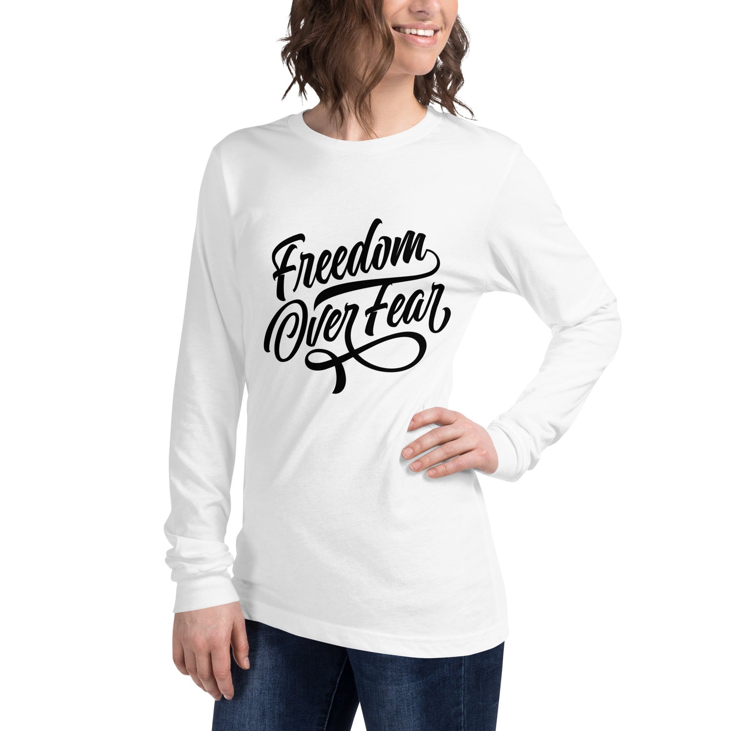 Freedom Over Fear Unisex Long Sleeve Tee