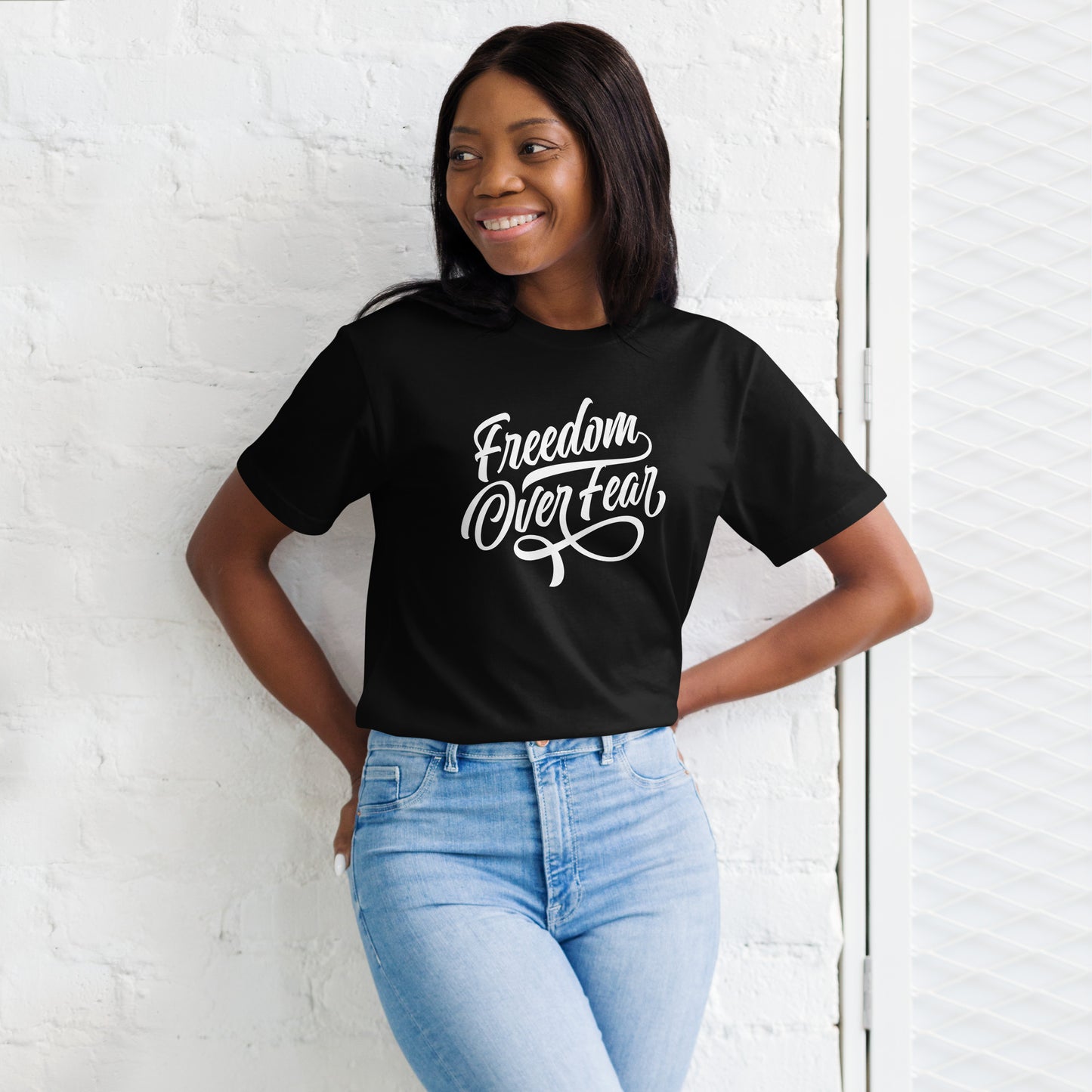 Freedom Over Fear Unisex organic cotton tee