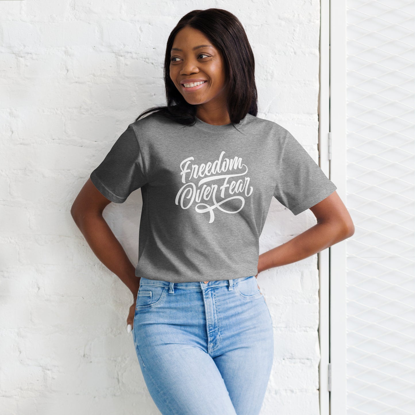 Freedom Over Fear Unisex organic cotton tee