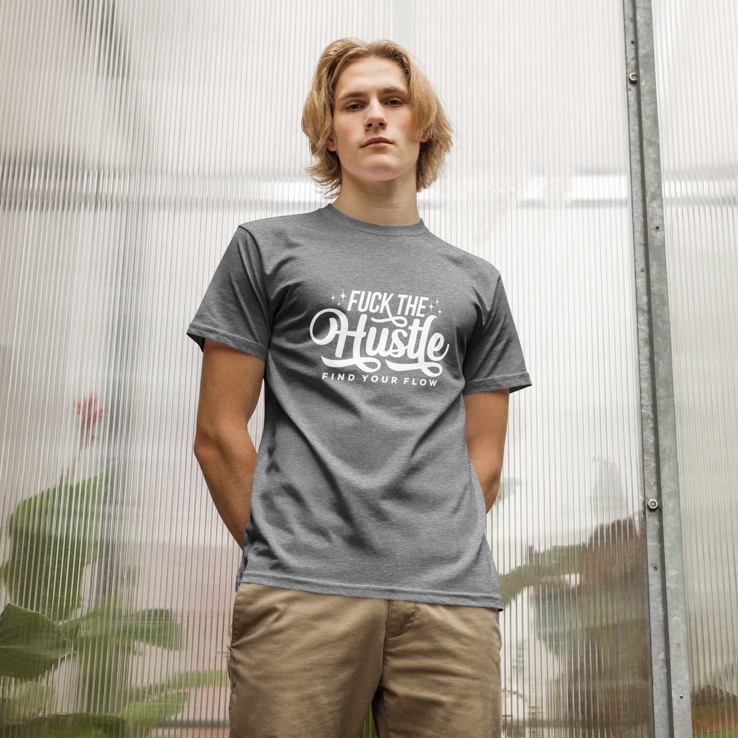 Fuck The Hustle Unisex organic cotton tee