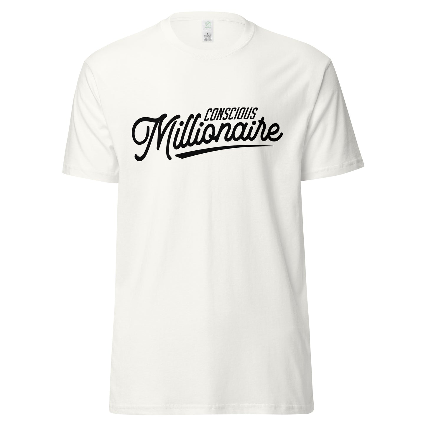 Conscious Millionaire Unisex organic cotton tee