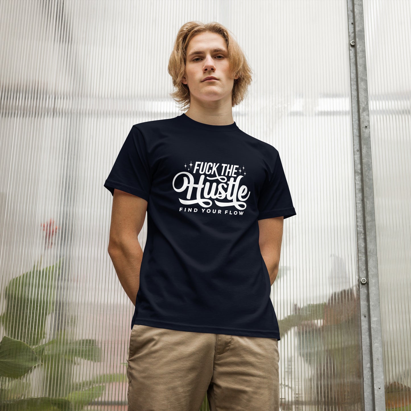 Fuck The Hustle Unisex organic cotton tee