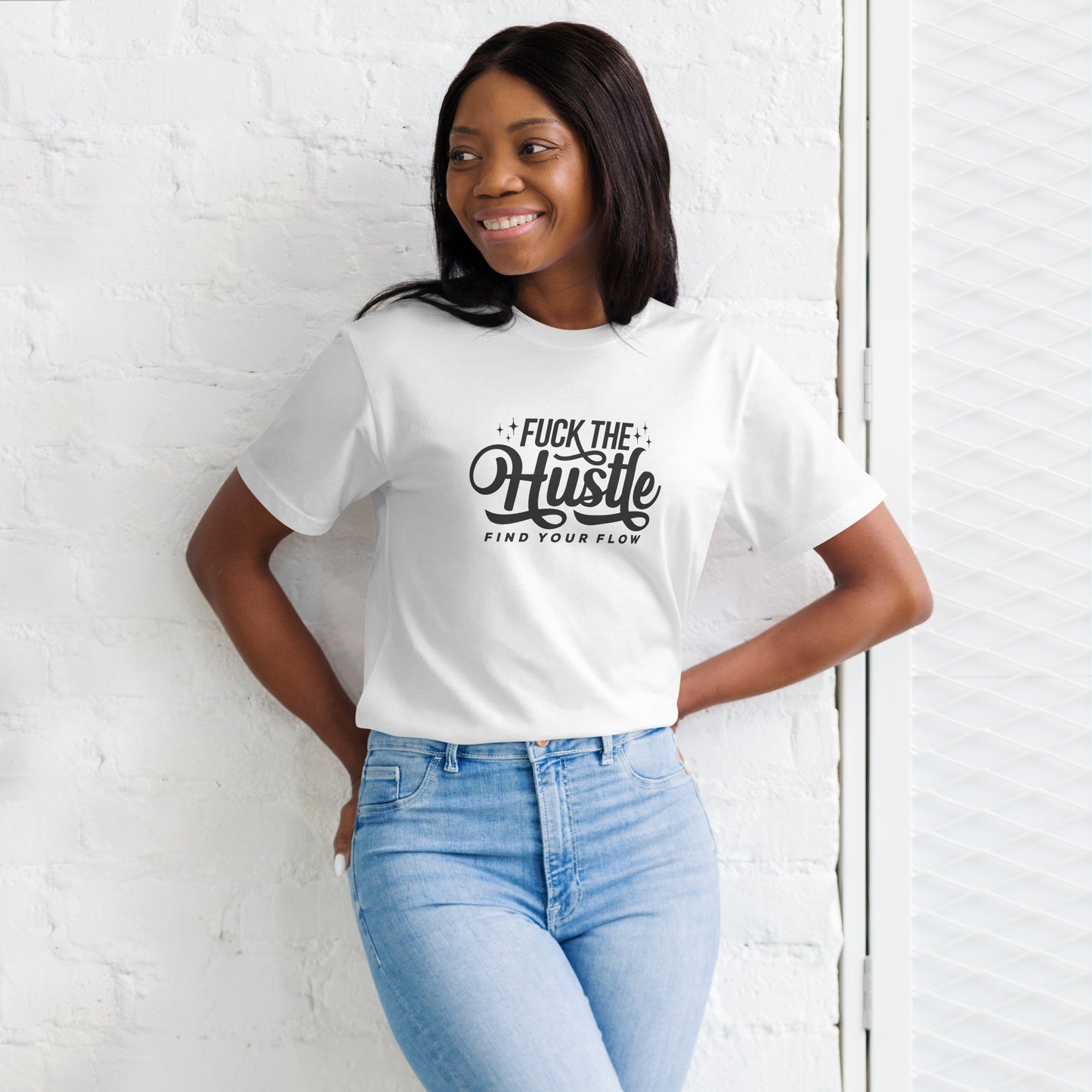 Fuck The Hustle Unisex organic cotton tee