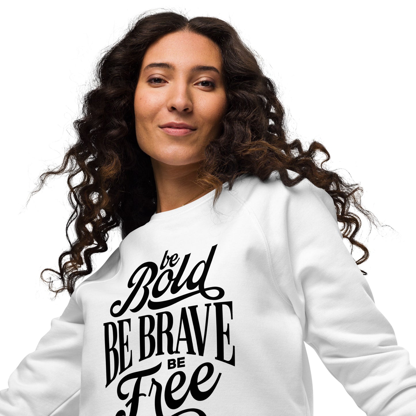 Be Free Unisex organic raglan sweatshirt