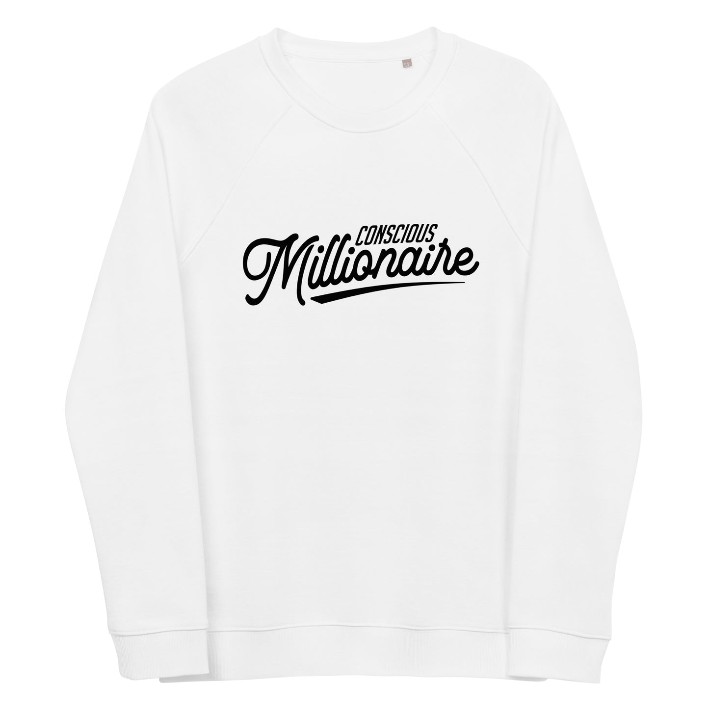 Conscious Millionaire Unisex organic raglan sweatshirt