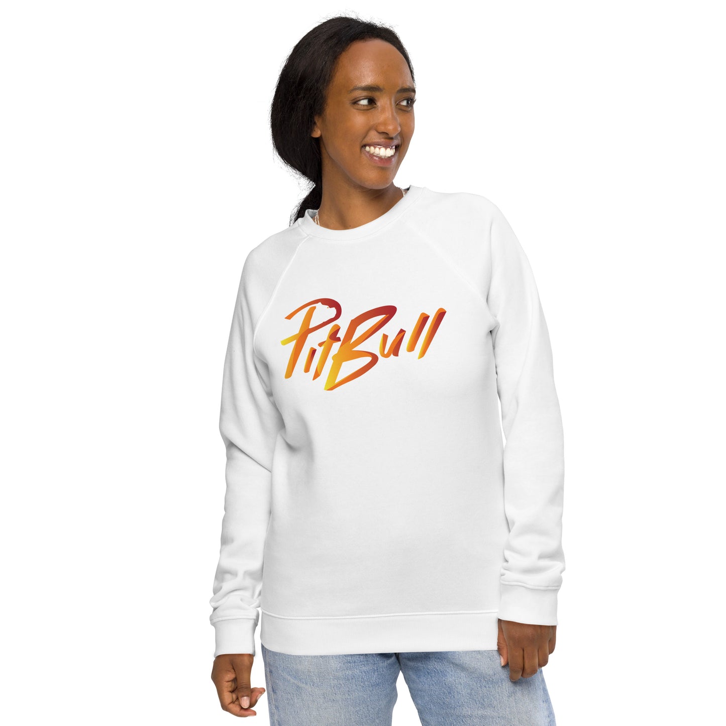 PitBull Unisex organic raglan sweatshirt