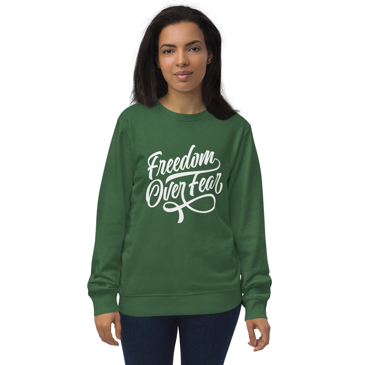 Freedom Over Fear Unisex organic sweatshirt