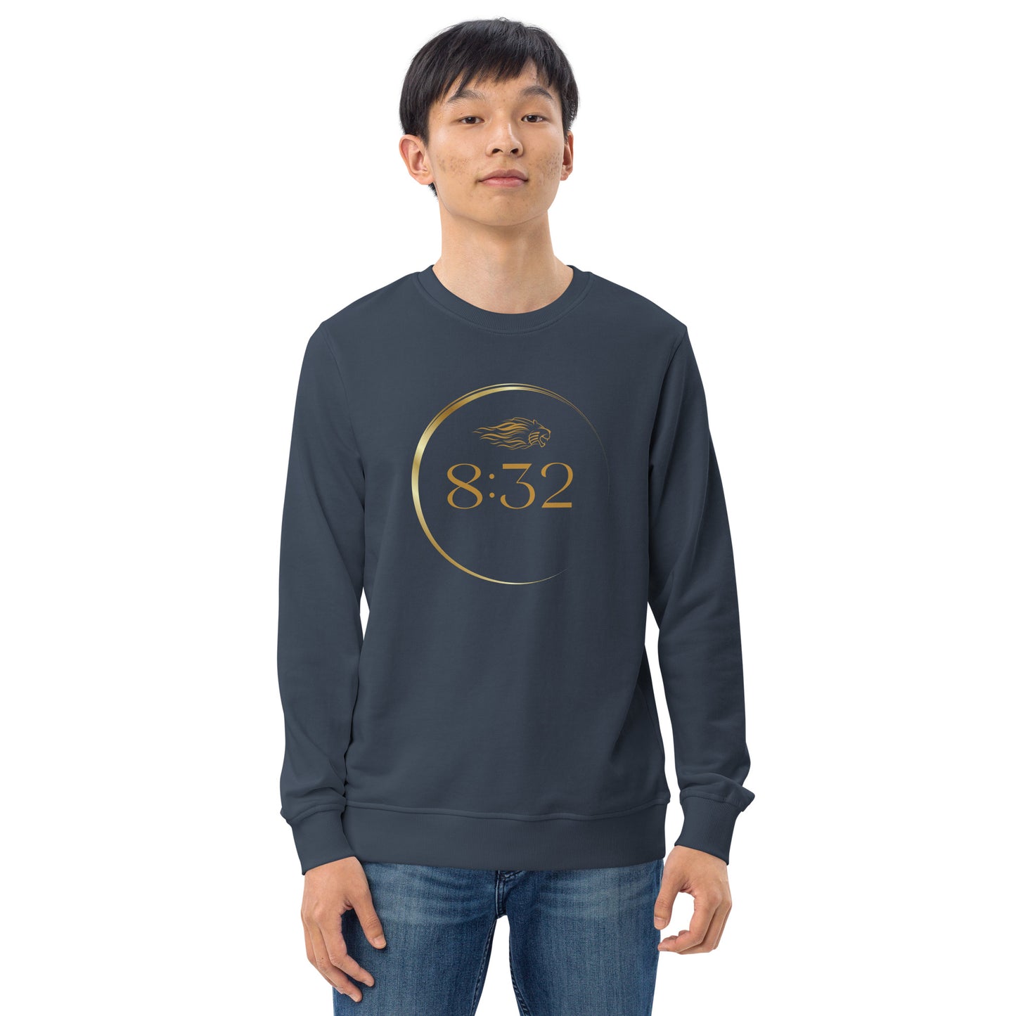 8:32 Unisex organic sweatshirt