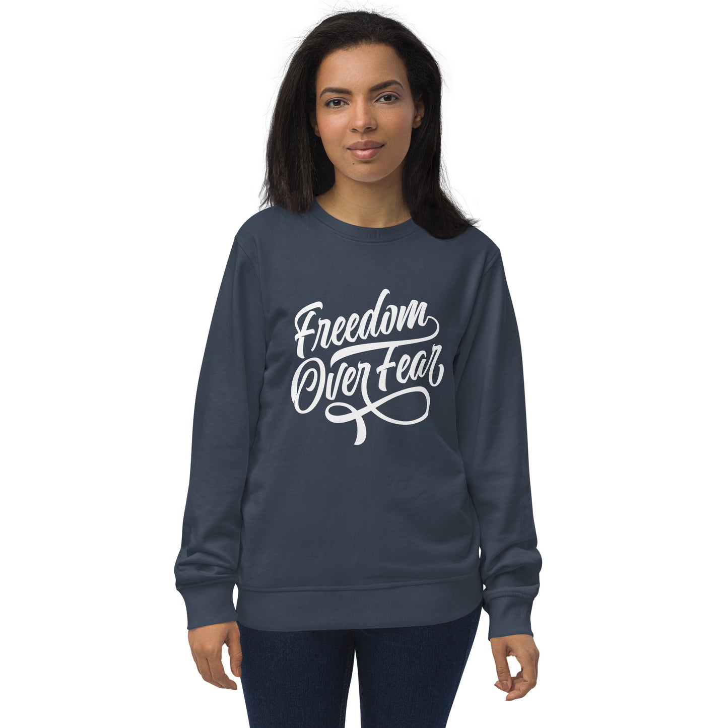 Freedom Over Fear Unisex organic sweatshirt