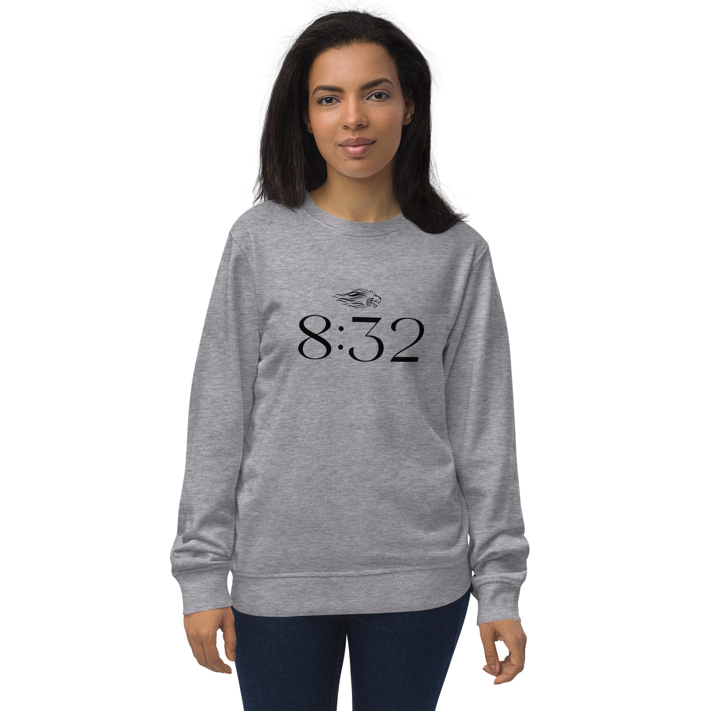 8:32 Unisex organic sweatshirt