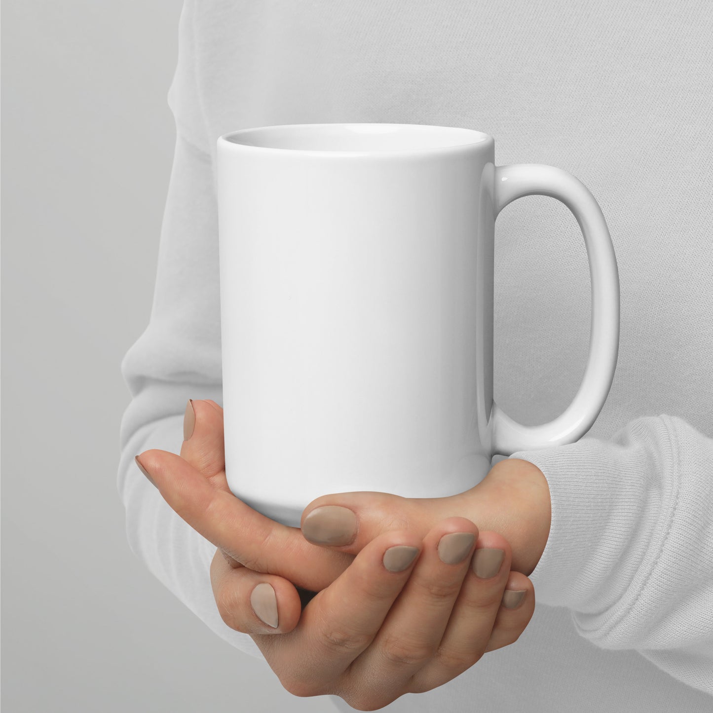 Freedom Warrior White glossy mug