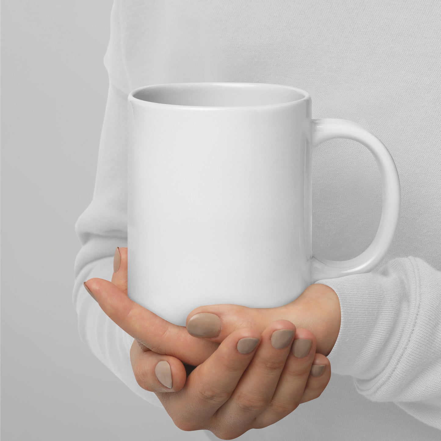 Freedom Warrior White glossy mug