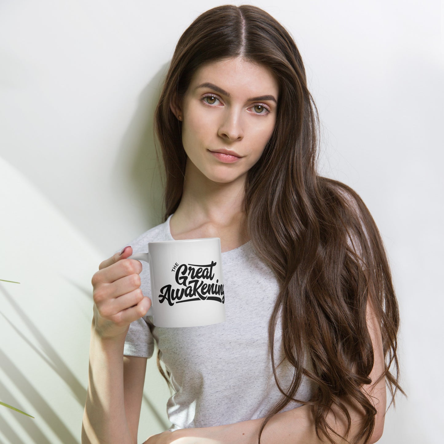 The Great Awakening White glossy mug