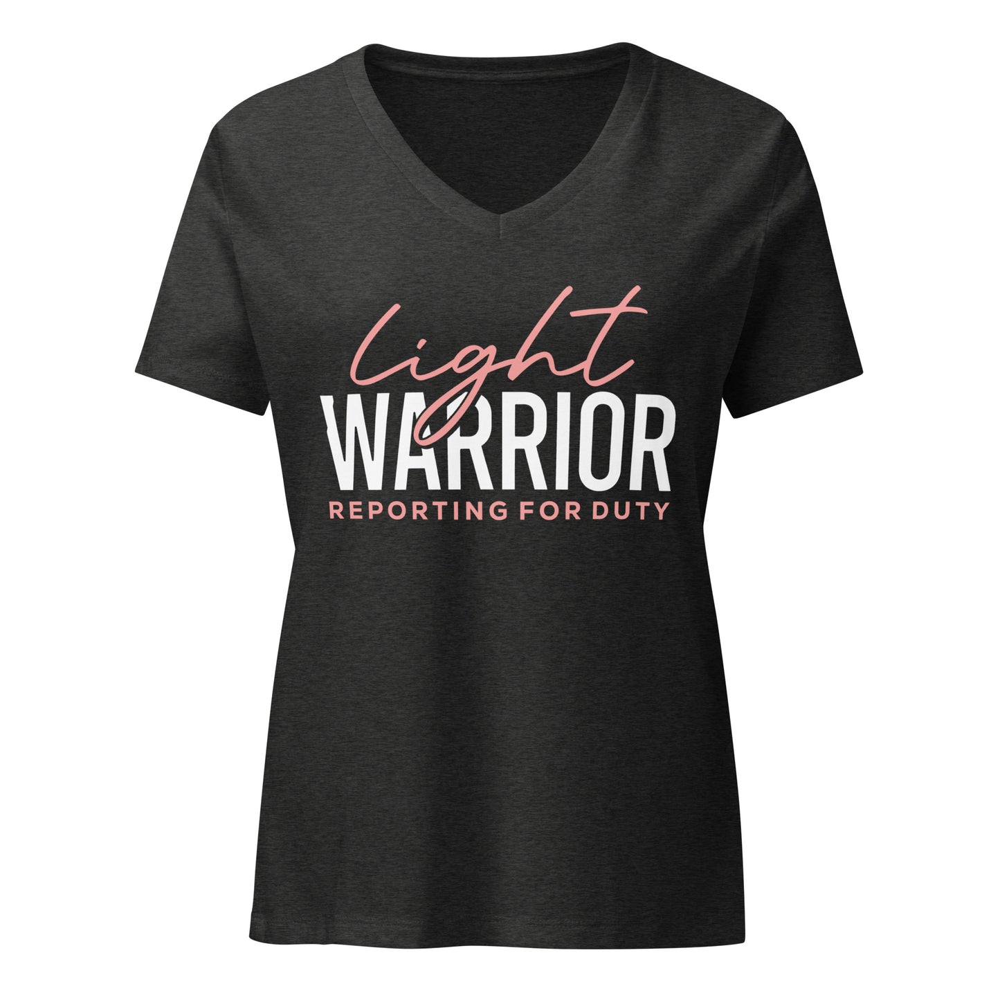 Light Warrior Women’s relaxed v-neck t-shirt