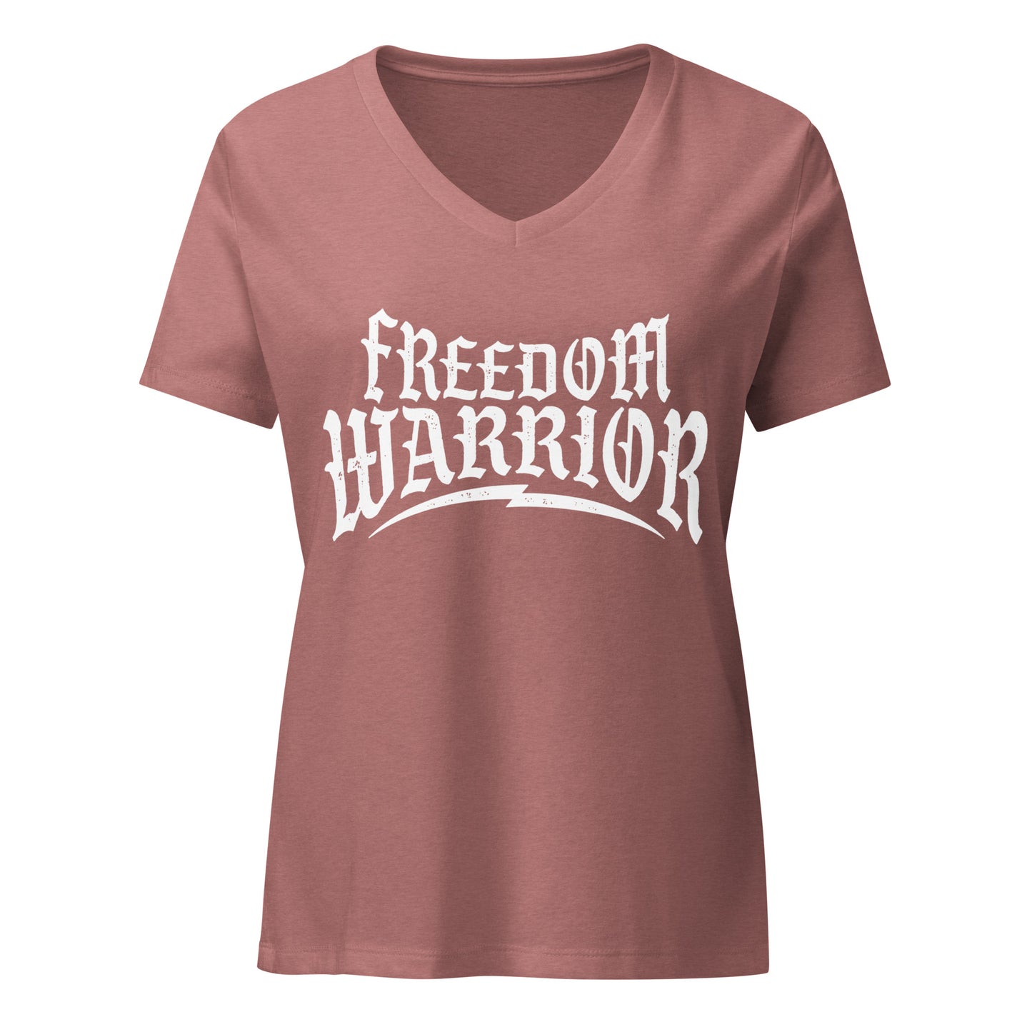 Freedom Warrior Women’s relaxed v-neck t-shirt