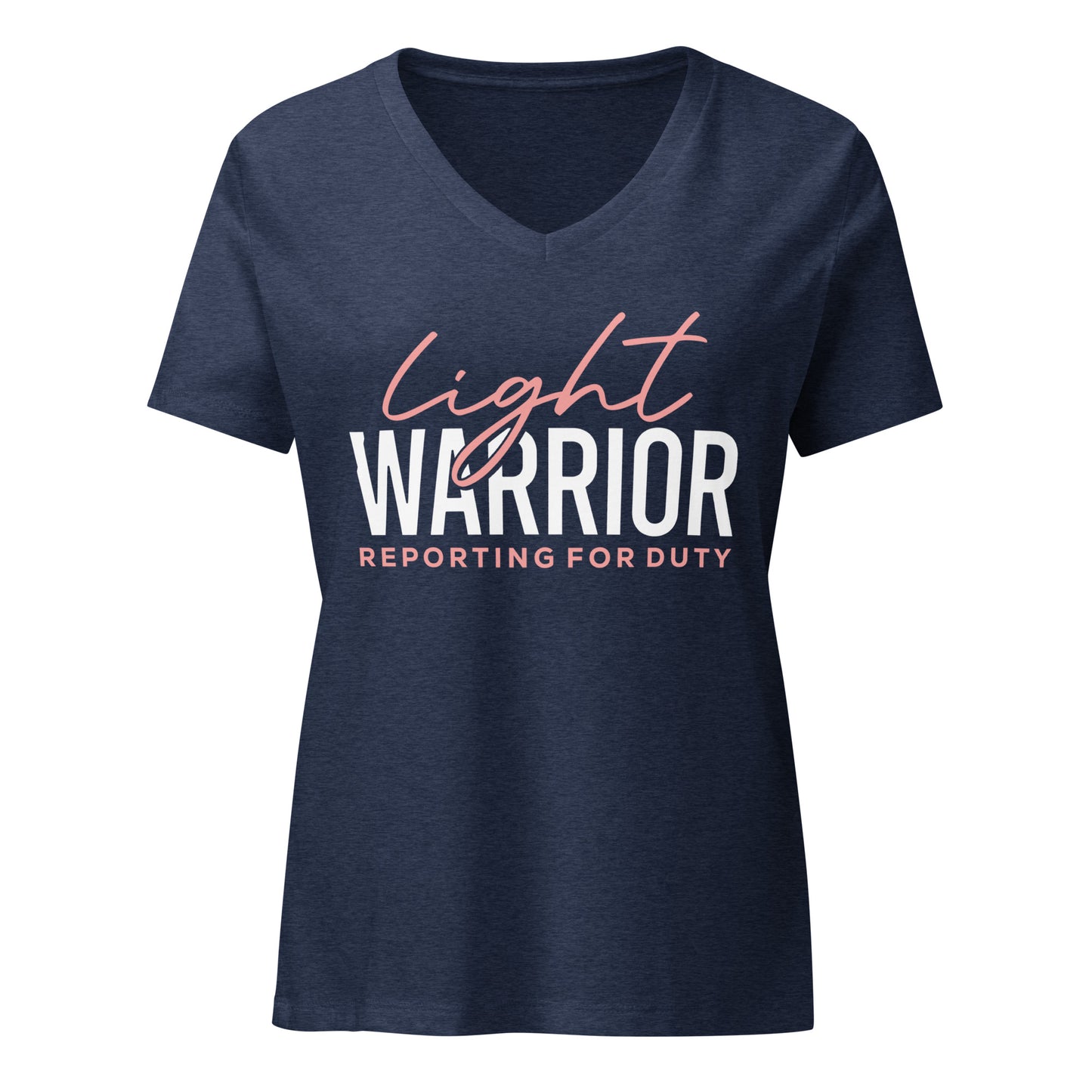 Light Warrior Women’s relaxed v-neck t-shirt