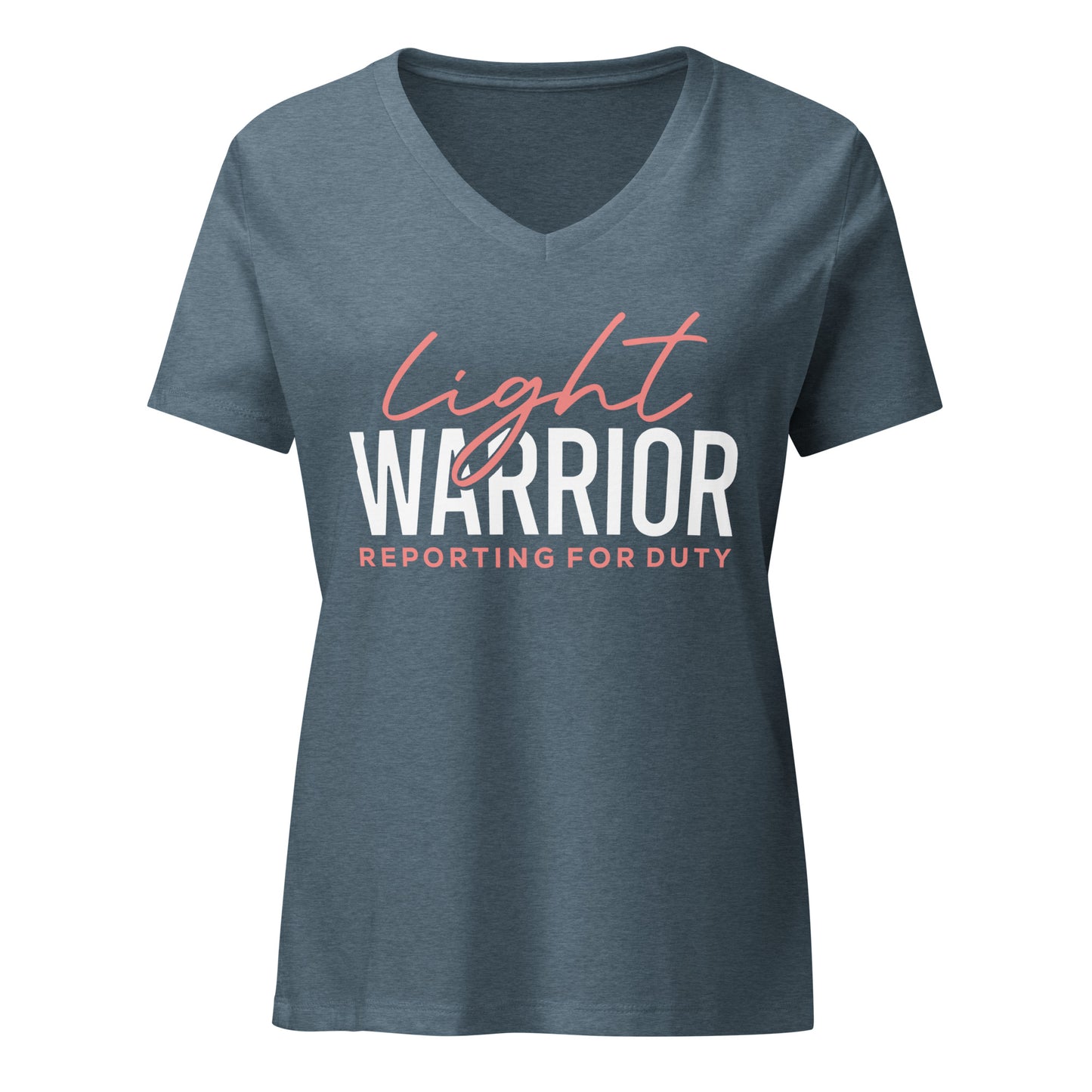 Light Warrior Women’s relaxed v-neck t-shirt